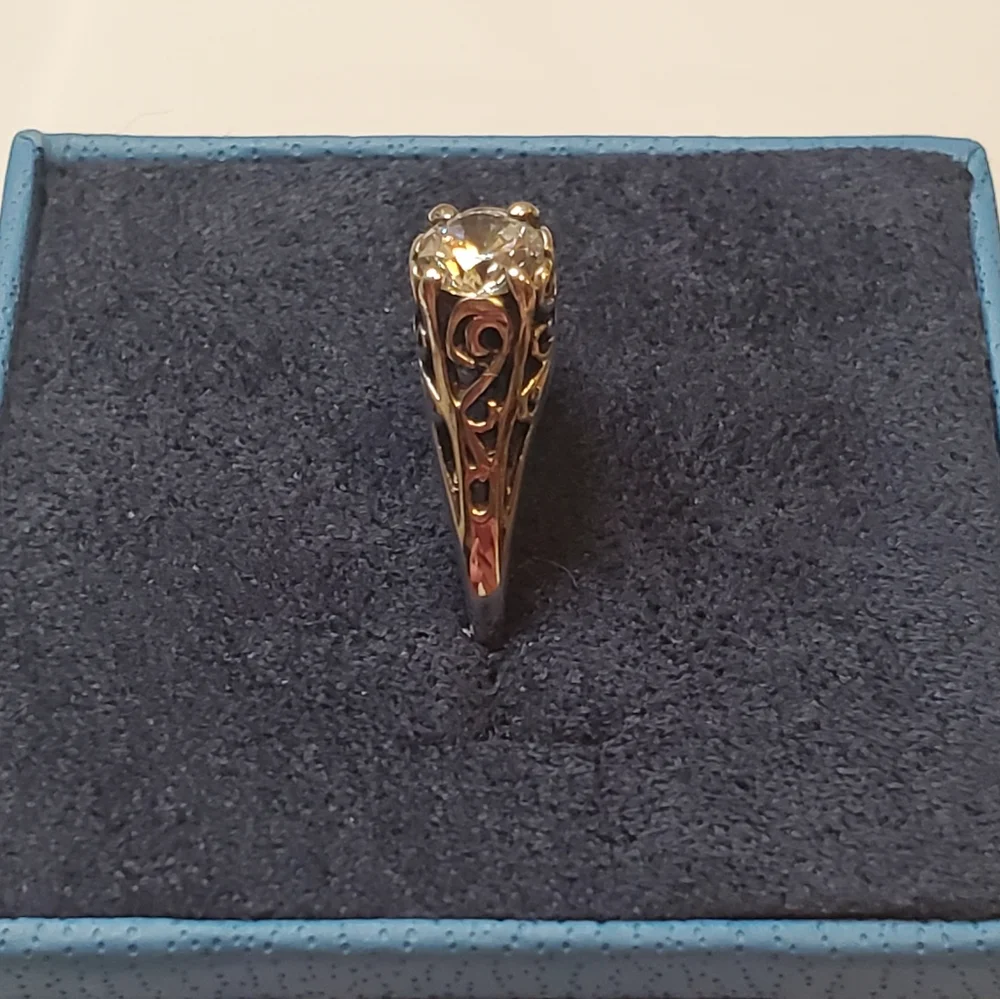 Vintage Scrolled Sterling Ring - Picture 11 of 16